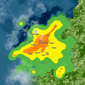 Brusque deve ter um dia com chuva em áreas específicas
