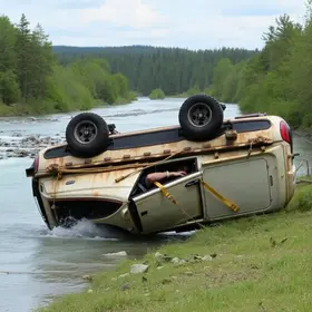 motorista ejetado Brusque