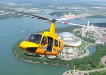 passeio gratuito de helicóptero em Brusque