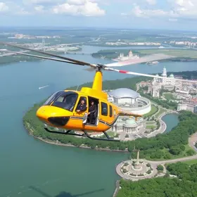 passeio gratuito de helicóptero em Brusque
